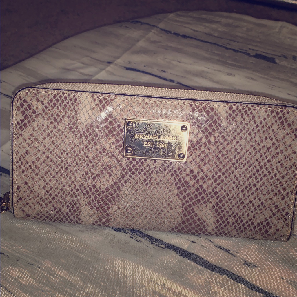 Michael Kors Python Print Wallet.